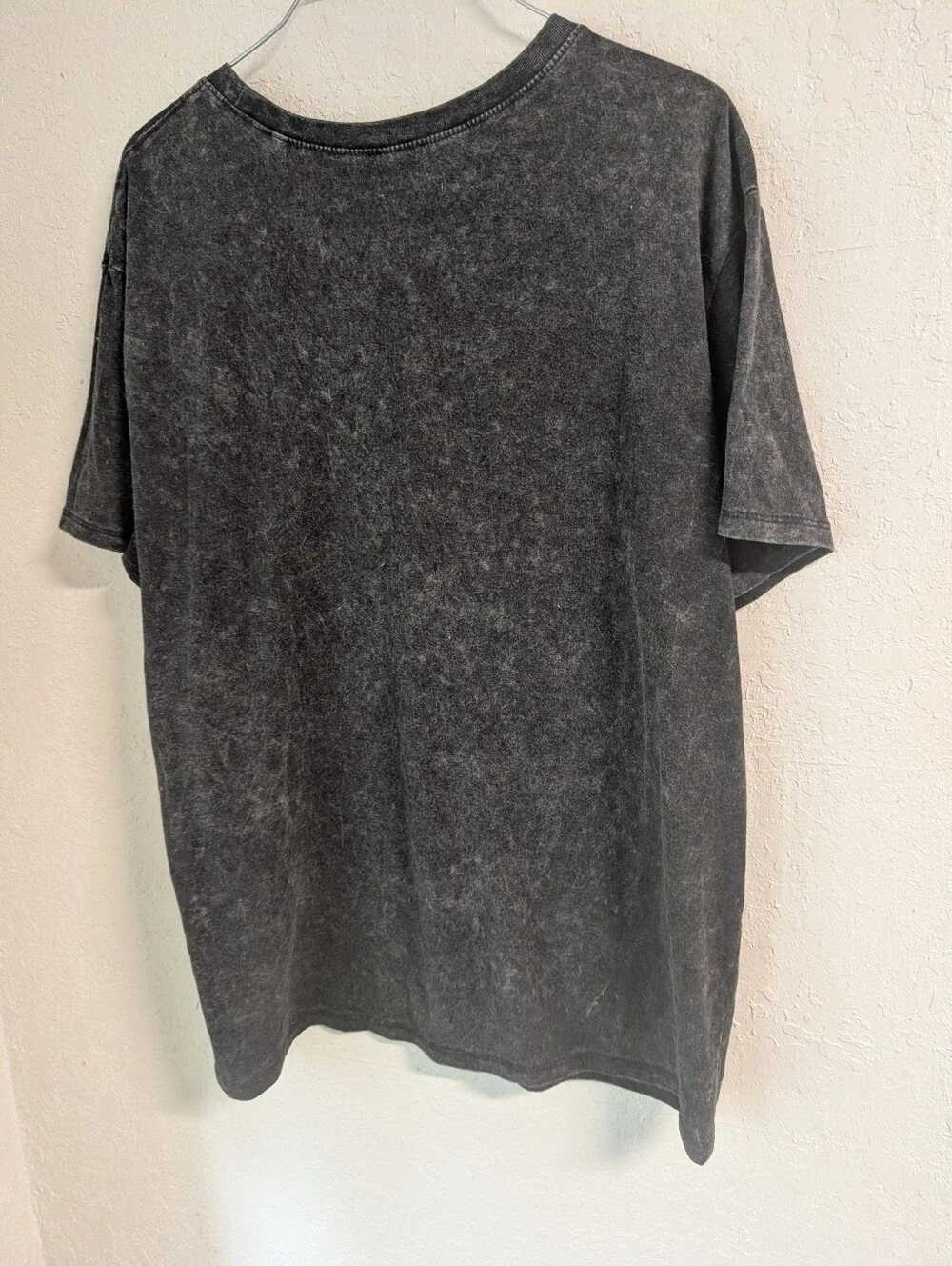 AC/DC Studded T Shirt L Black Acid Wash Oversized Band Grunge Rock Punk Skater - Picture 5 of 5